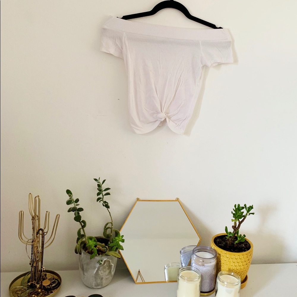 Off the Shoulder Crop Top